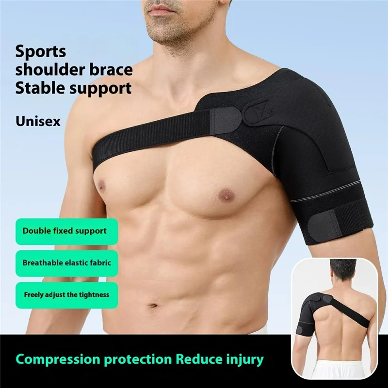 VILICO AB179 Sports Shoulder Support Dislocation Prevention Adjustable Compression Brace for Fitness