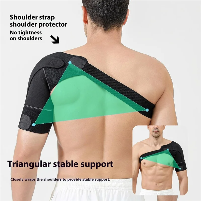 VILICO AB179 Sports Shoulder Support Dislocation Prevention Adjustable Compression Brace for Fitness