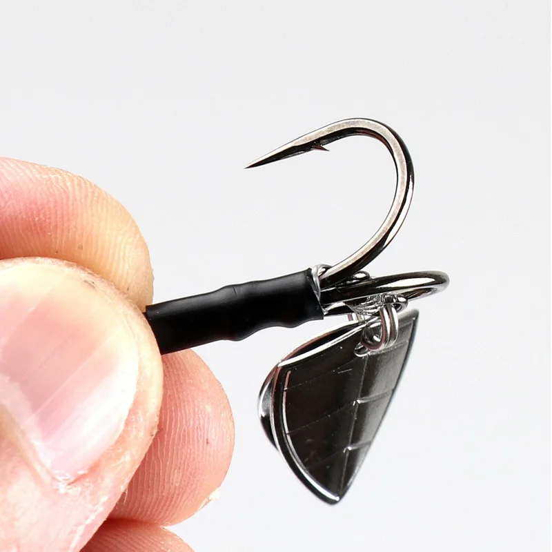 YQBUY YE000299 Esca da Pesca a Doppia Paillette a Forma di Rana 4,5 cm 7,2 g Esca Realistica con Amo Rinforzato - Stile A