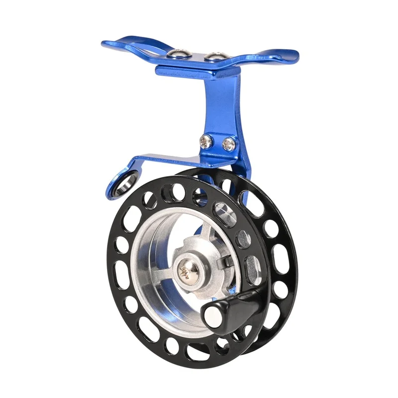 LEOFISHING BG55 Aluminiumlegering Isfiskespole 55BL Ergonomisk Vänsterspetspola Djupvatten