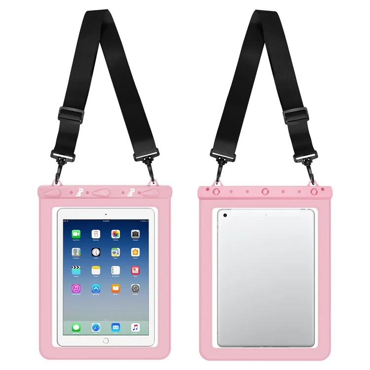 PICTET.FINO RH02 IPX8 Waterproof Bag for 13-inch Tablet Touch Screen 30m Underwater Pouch - Pink