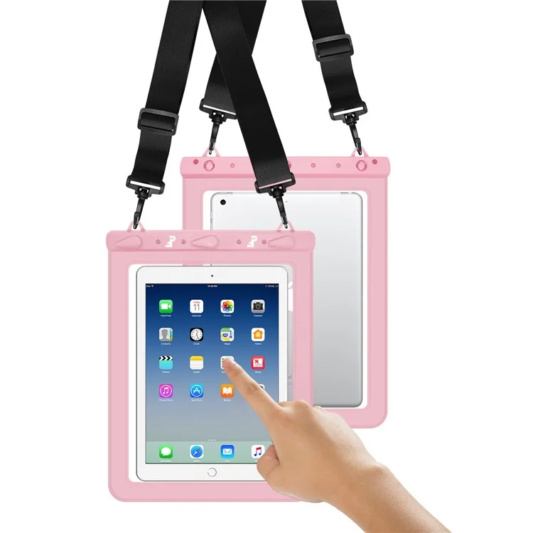 PICTET.FINO RH02 IPX8 Waterproof Bag for 13-inch Tablet Touch Screen 30m Underwater Pouch - Pink