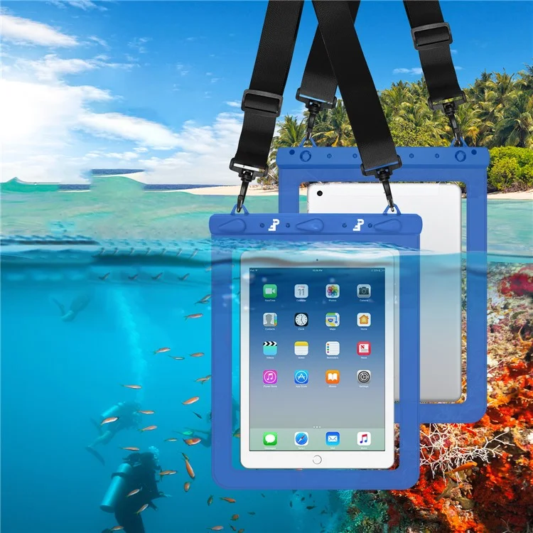 PICTET.FINO RH02 IPX8 Waterproof Bag for 13-inch Tablet Touch Screen 30m Underwater Pouch - Pink