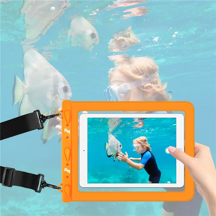 PICTET.FINO RH02 IPX8 Waterproof Bag for 13-inch Tablet Touch Screen 30m Underwater Pouch - Pink
