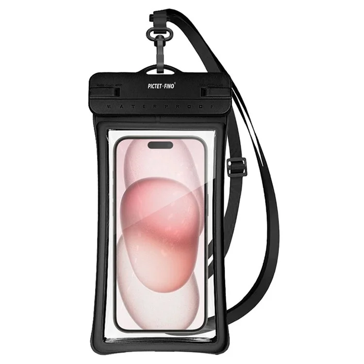 PICTET.FINO RH26 RH26 Phone IPX8 Wasserdichte Tasche 30m Tauchen TPU Handyhülle - Schwarz