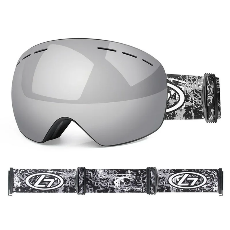 OBAOLAY H019 Double Layer Anti-fog Ski Goggles Windproof Sandproof Ski Glasses with Storage Box - Style J