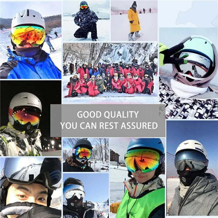 OBAOLAY H019 Double Layer Anti-fog Ski Goggles Windproof Sandproof Ski Glasses with Storage Box - Style P