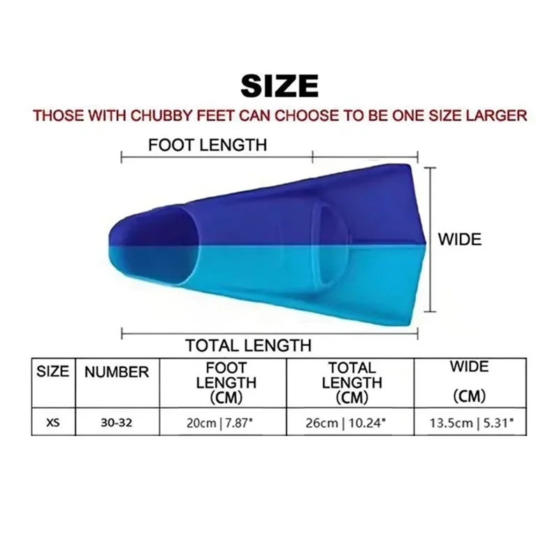 1 Paio di Pinne da Nuoto in Silicone per Allenamento Uomo Donna Attrezzatura per Nuoto e Immersione, XS per Numero di Scarpe 33-35 - Nero
