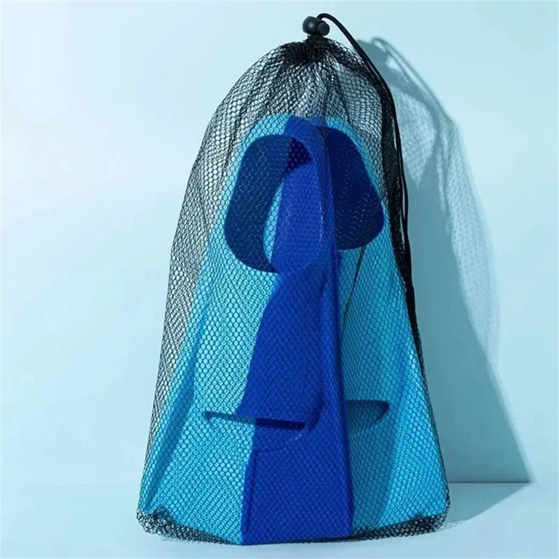1 Par de Aletas de Natación de Silicona para Entrenamiento, Hombres y Mujeres, Equipo de Buceo, Talla L para Número de Calzado 42-44 - Azul Claro