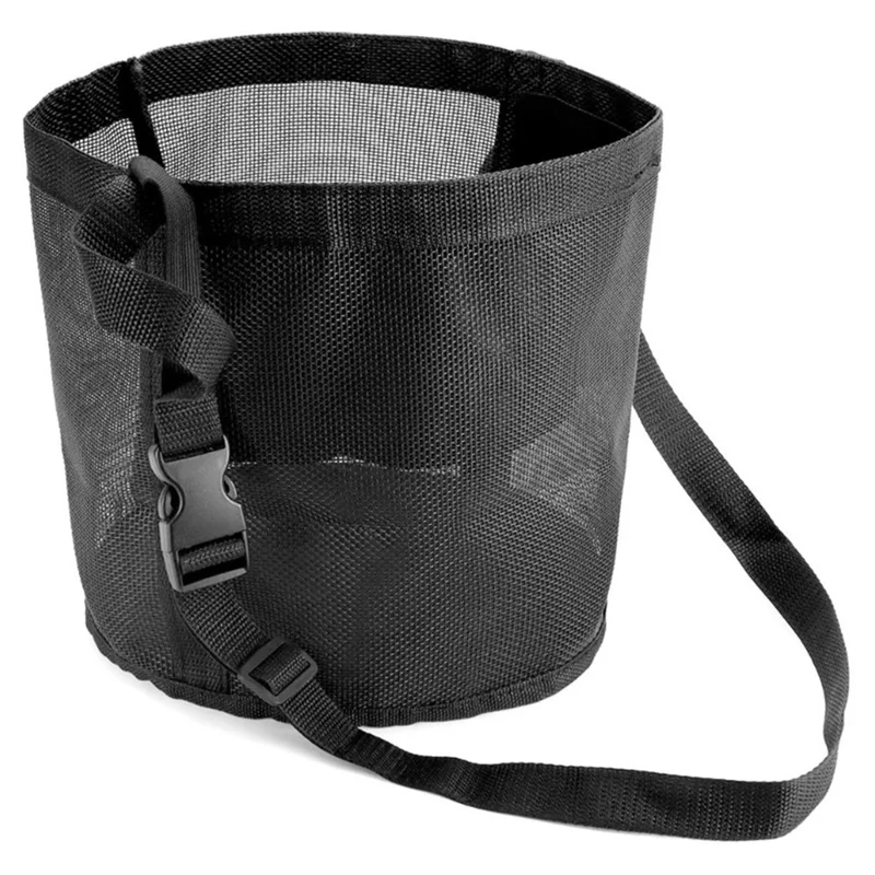 Size S Horse Hay Feeder Bag Adjustable Portable Mesh Design Nylon Hay Feeding Bag for Equestrian Travel