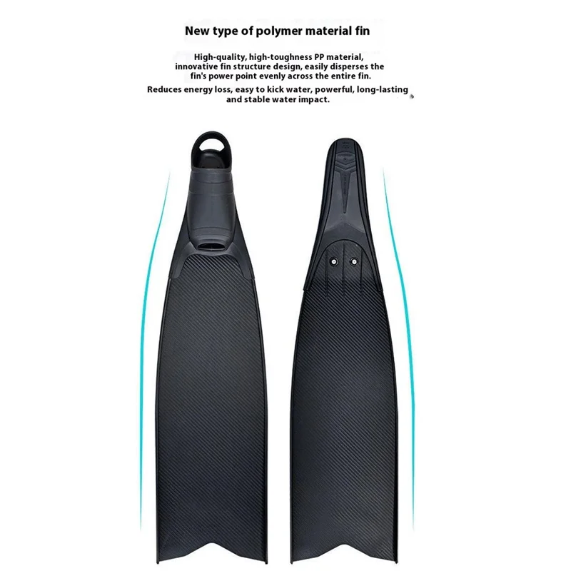 1 Paio di Pinne Lunghe per Immersione Freediving con Palette Sostituibili in PP, Tasca Piede Rinforzata in TPR Antiscivolo per Taglia Scarpa 39-40 - Bianco / Nero
