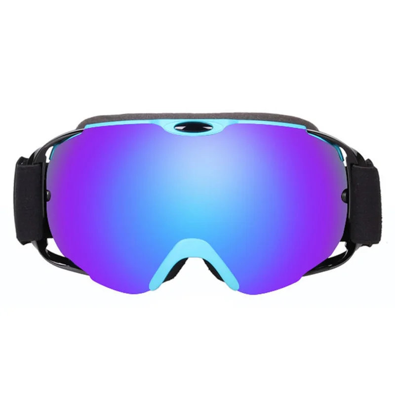 201 Double Layer Anti-fog Anti-UV Ski Goggles Winter Windproof Ski Eye Glasses - Blue