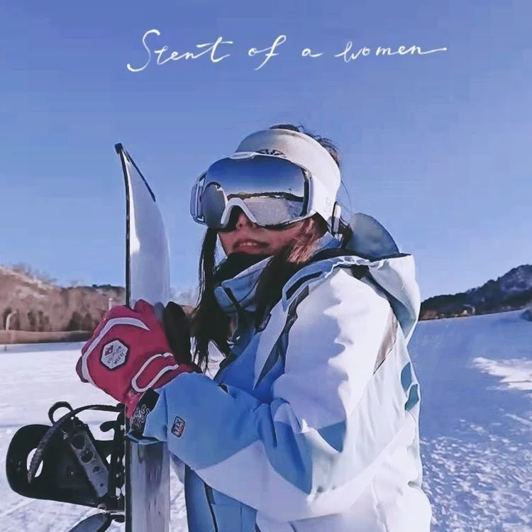 201 Double Layer Anti-fog Anti-UV Ski Goggles Winter Windproof Ski Eye Glasses - Colorful
