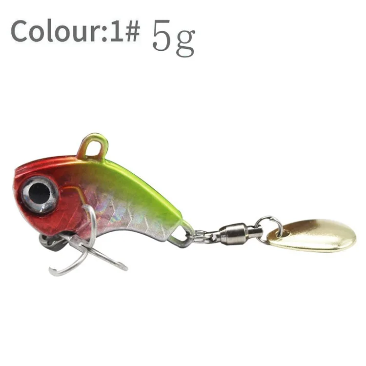 Vibración VIB 5g Señuelo de Pesca Cebo de Pesca Gancho con Rodamiento Oropel - 1