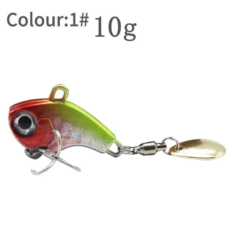 Vibration VIB 10g Fishing Lure Fishing Bait Hook with Bearing Spangle - 1