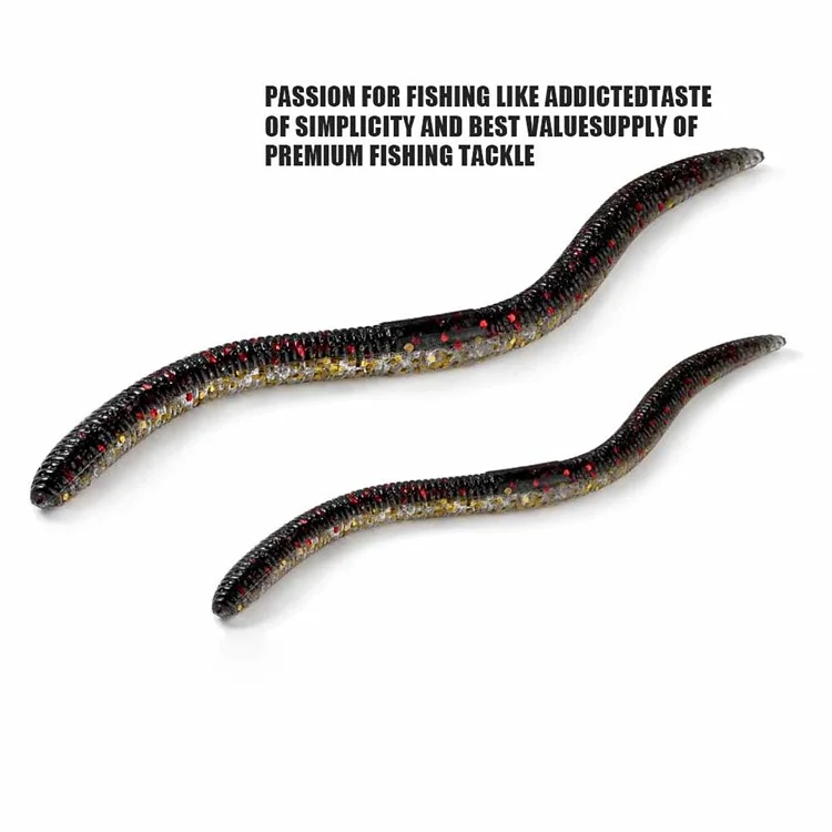 10Pcs / Set 4.8 inch Simulation Earthworm Fishing Lure 12.5cm Fake Worm Fishing Bait Artificial Worm Lures - 01