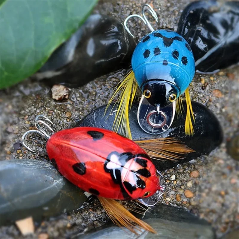 3.8cm Bionic Beetle Fishing Lure 4g Hard Bait Crankbait Fishing Tackle - 1