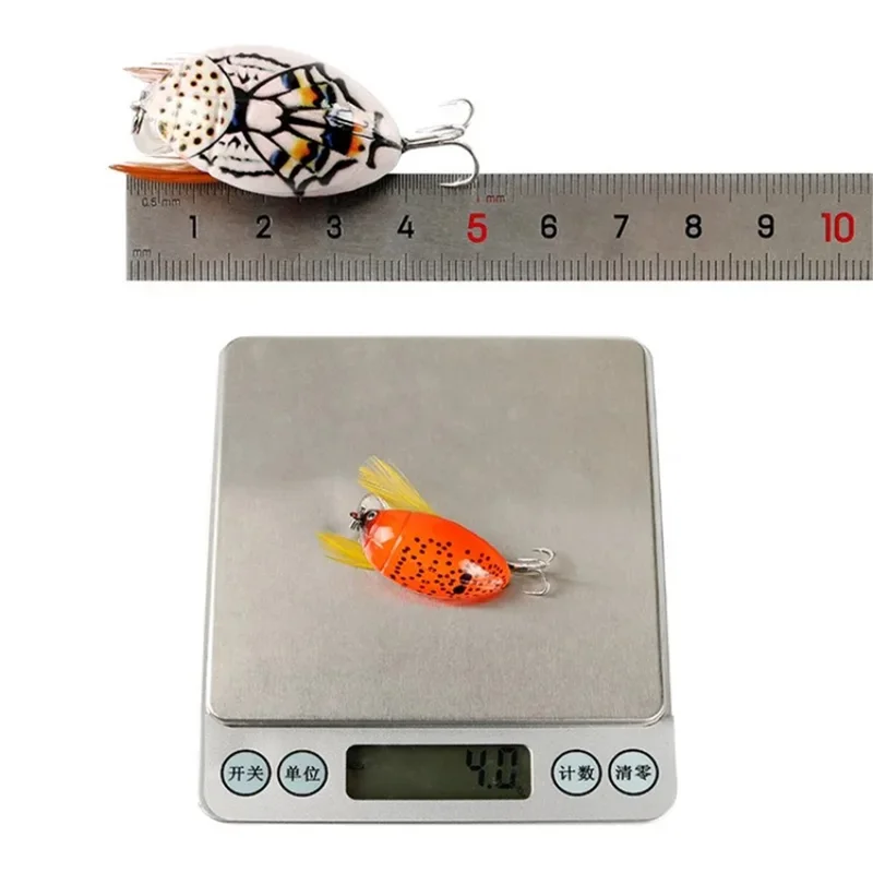 3.8cm Bionic Beetle Fishing Lure 4g Hard Bait Crankbait Fishing Tackle - 1