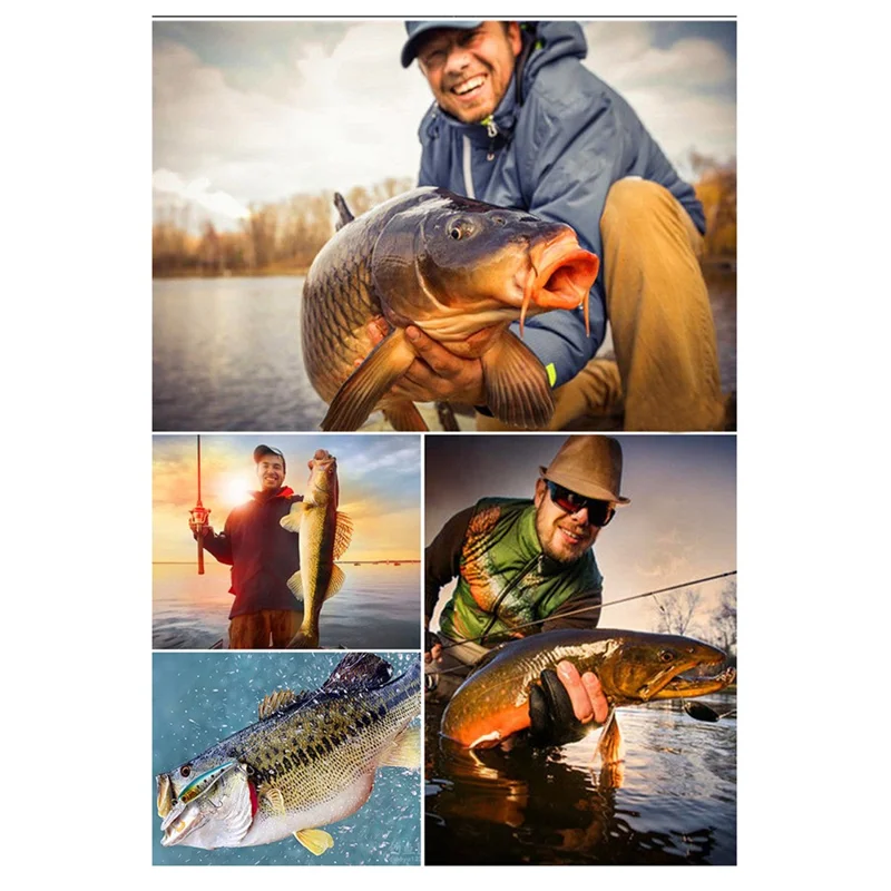 5-Section Fishing Lure Hard Bait Multi Jointed Sinking Lifelike Fish Crankbait - Style A