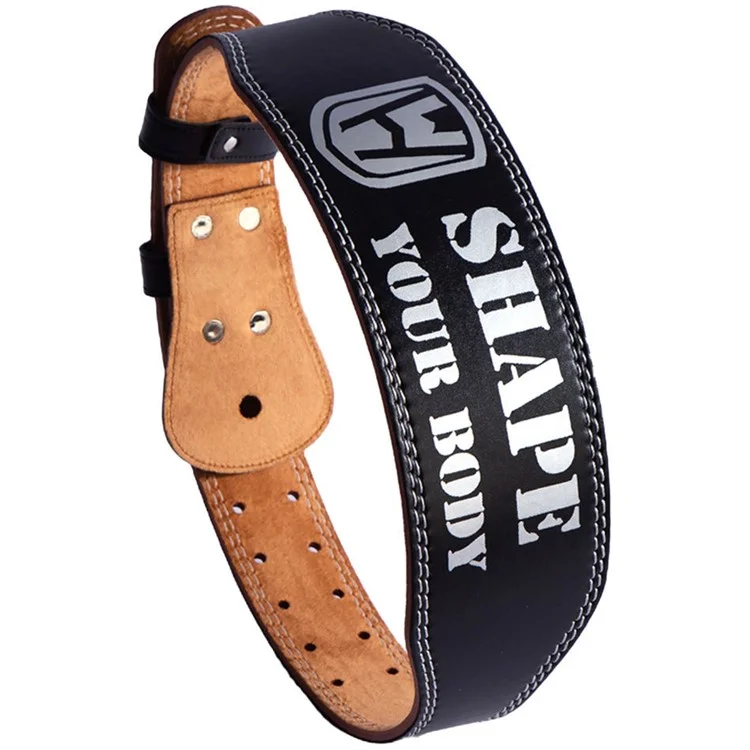 WORTHDEFENCE WA0190 Cintura di sostegno lombare per uomo in spugna e pelle PU (larghezza 10 cm) - S
