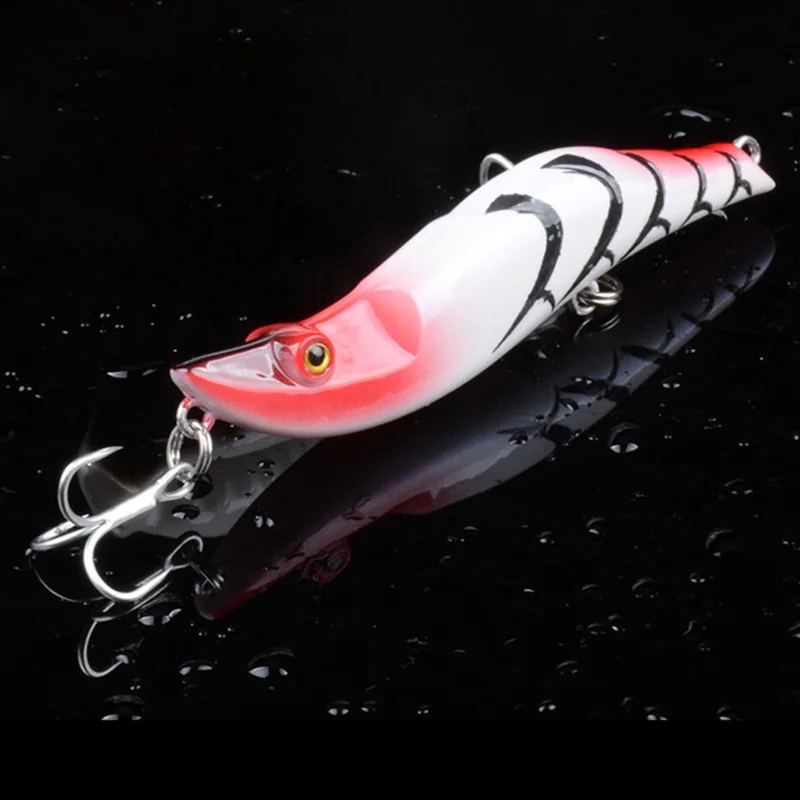 L52 14.8g 8cm Long Casting Fishing Bait 3D Eyes Plastic Submersible Lifelike Lure with Hook - Style 3