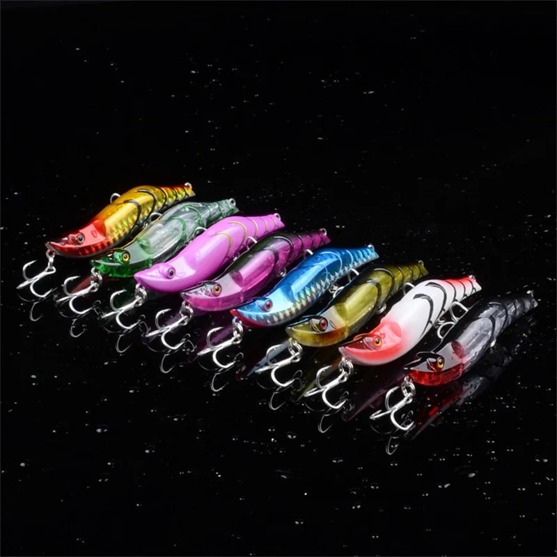 L52 14.8g 8cm Long Casting Fishing Bait 3D Eyes Plastic Submersible Lifelike Lure with Hook - Style 3