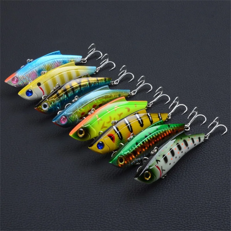 CH17 9سم 26.5غ طُعم صلب من البلاستيك VIB بعيون ثلاثية الأبعاد طُعم محاكي مع خطاف أدوات صيد الأسماك - النمط 1