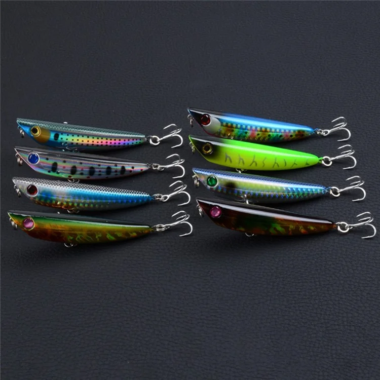 CH18 8 cm 8,8 g Eyes 3D Plastica Esca in Plastica in Acciaio in Acciaio Incetto Attile da Pesca Artificiale Con Gancio - Stile 1