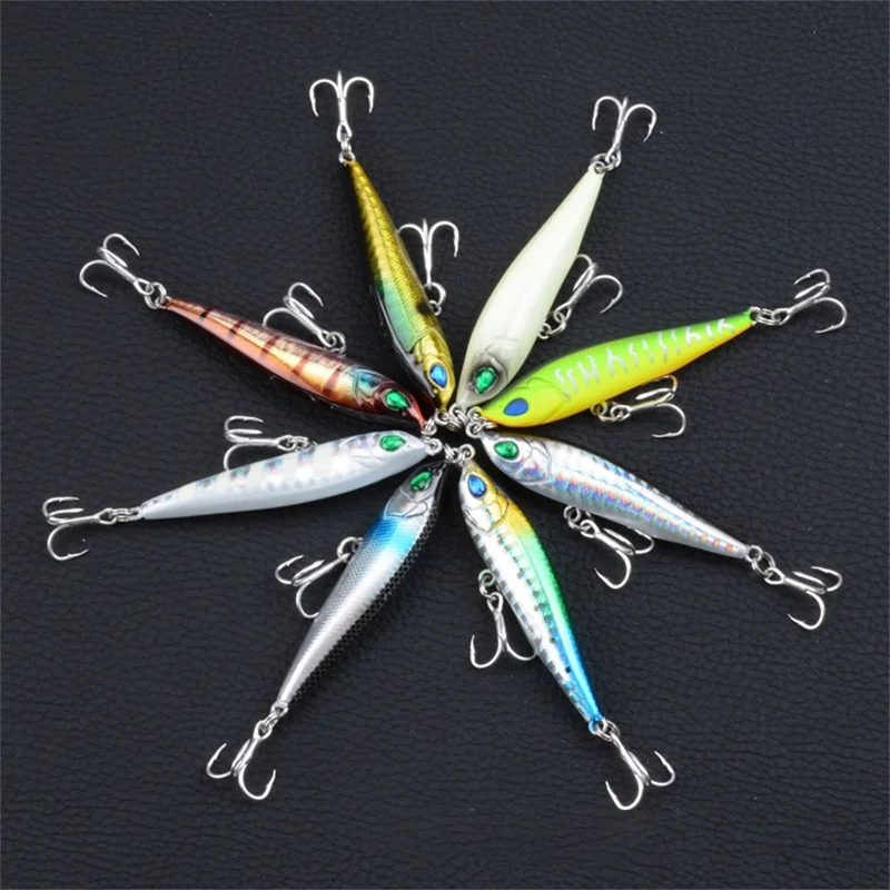 CH16 6.5cm 11g 3D Eyes Plastic Simulated Lure Hard Bait with Hook Fishing Tackle - Style 1