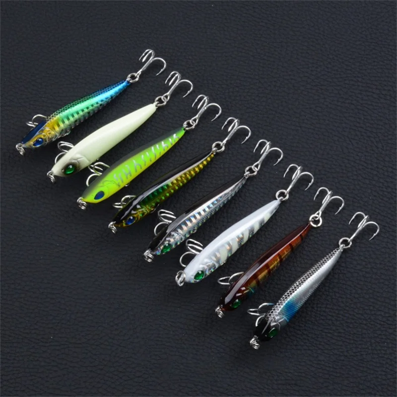 CH16 6.5cm 11g 3D Eyes Plastic Simulated Lure Hard Bait with Hook Fishing Tackle - Style 1