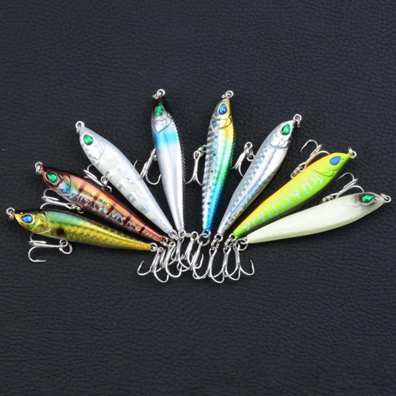 CH16 6.5cm 11g 3D Eyes Plastic Simulated Lure Hard Bait with Hook Fishing Tackle - Style 1