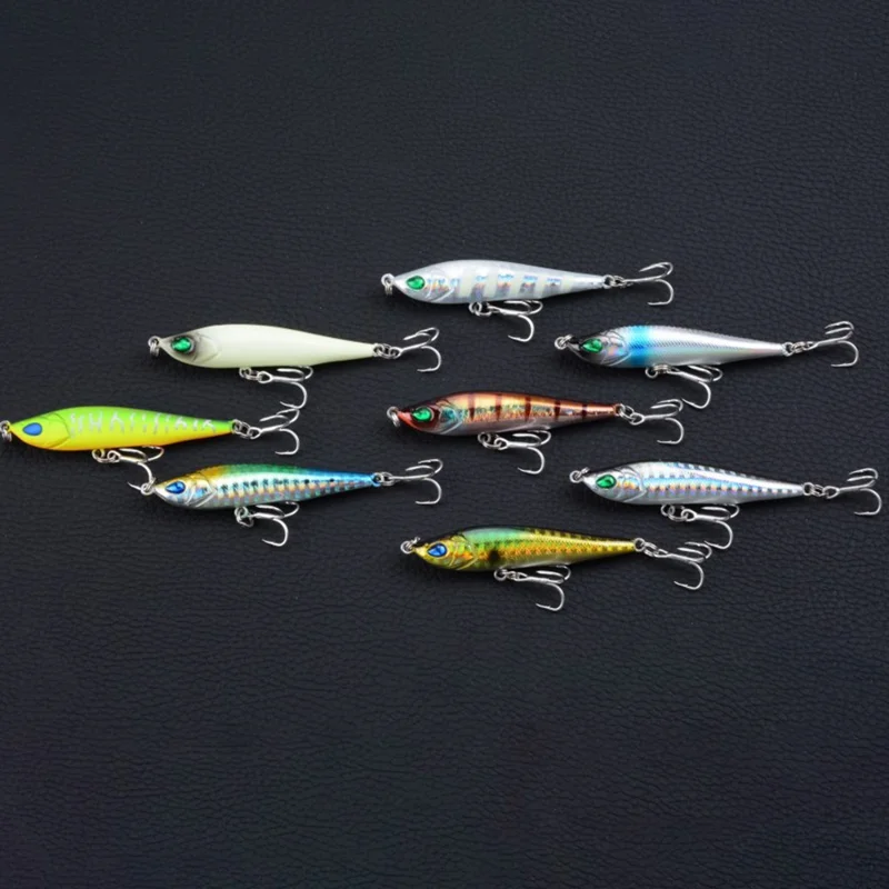 CH16 6.5cm 11g 3D Eyes Plastic Simulated Lure Hard Bait with Hook Fishing Tackle - Style 1