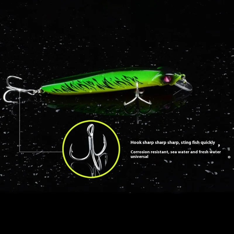 L55 10cm 8.6g Fishing Lures Lifelike Hard Plastic Jerkbait for Freshwater Saltwater - Style 1