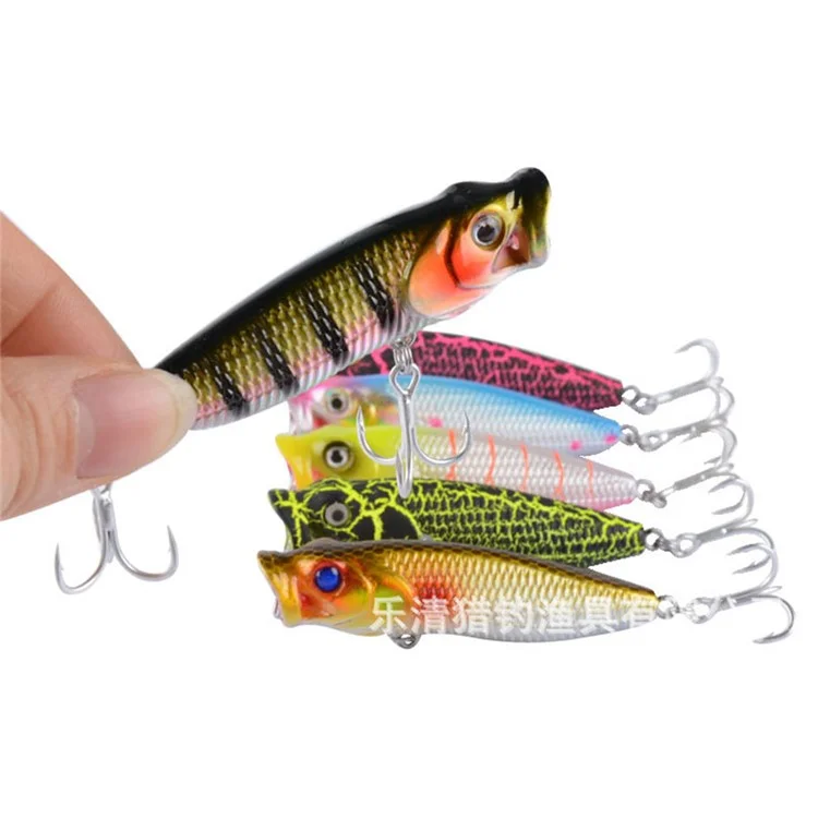 G36F 6.8cm 6.57g Lifelike 3D Eyes Fishing Lure Built-In Steel Balls Plastic Hard Bait with Hook - Style 1
