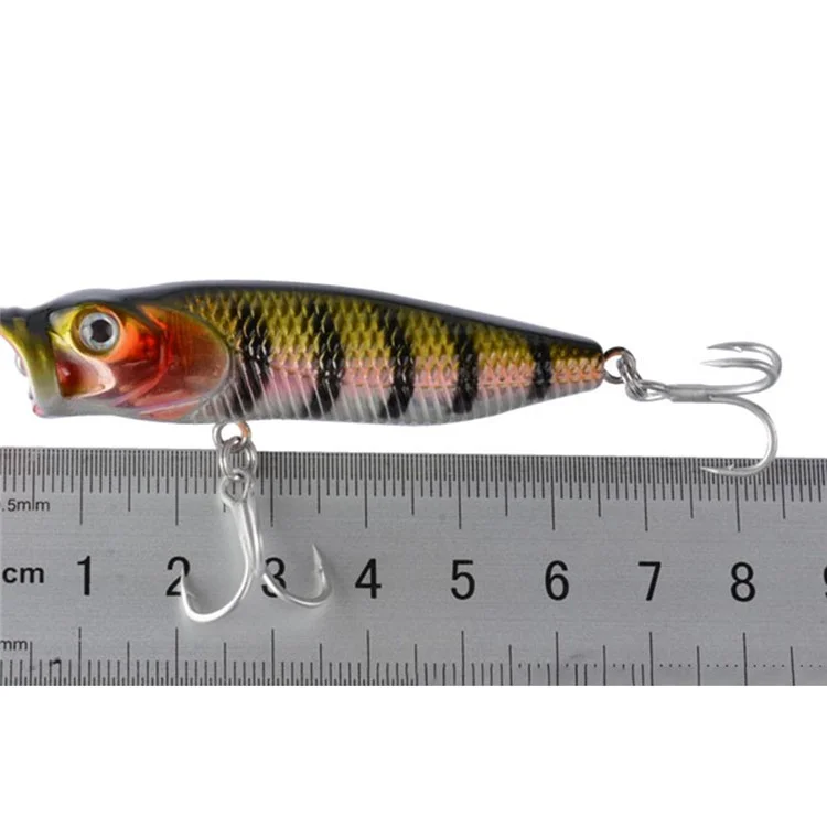 G36F 6.8cm 6.57g Lifelike 3D Eyes Fishing Lure Built-In Steel Balls Plastic Hard Bait with Hook - Style 1