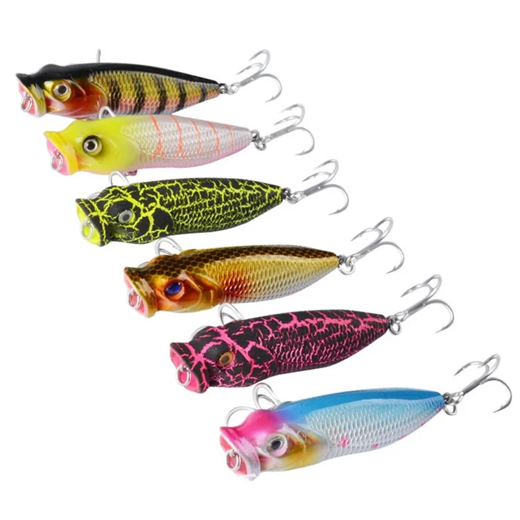 G36F 6.8cm 6.57g Lifelike 3D Eyes Fishing Lure Built-In Steel Balls Plastic Hard Bait with Hook - Style 1