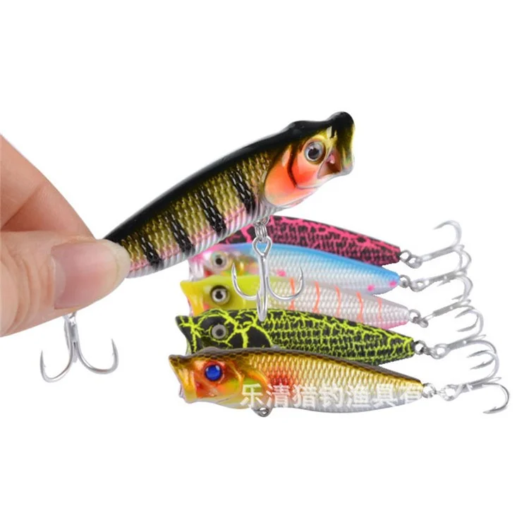 G36F 6.8cm 6.57g Fishing Lure Built-In Steel Balls Lifelike 3D Eyes Plastic Hard Bait with Hook - Style 6