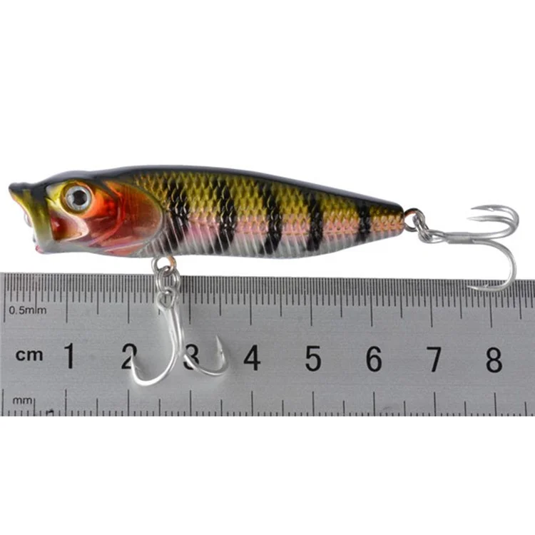 G36F 6.8cm 6.57g Fishing Lure Built-In Steel Balls Lifelike 3D Eyes Plastic Hard Bait with Hook - Style 6
