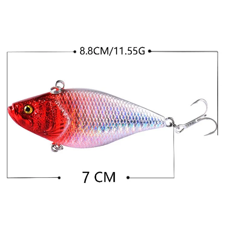 G23F 7cm 11.55g VIB Fishing Приманка Встроенные Стальные Шарики - Стиль 8