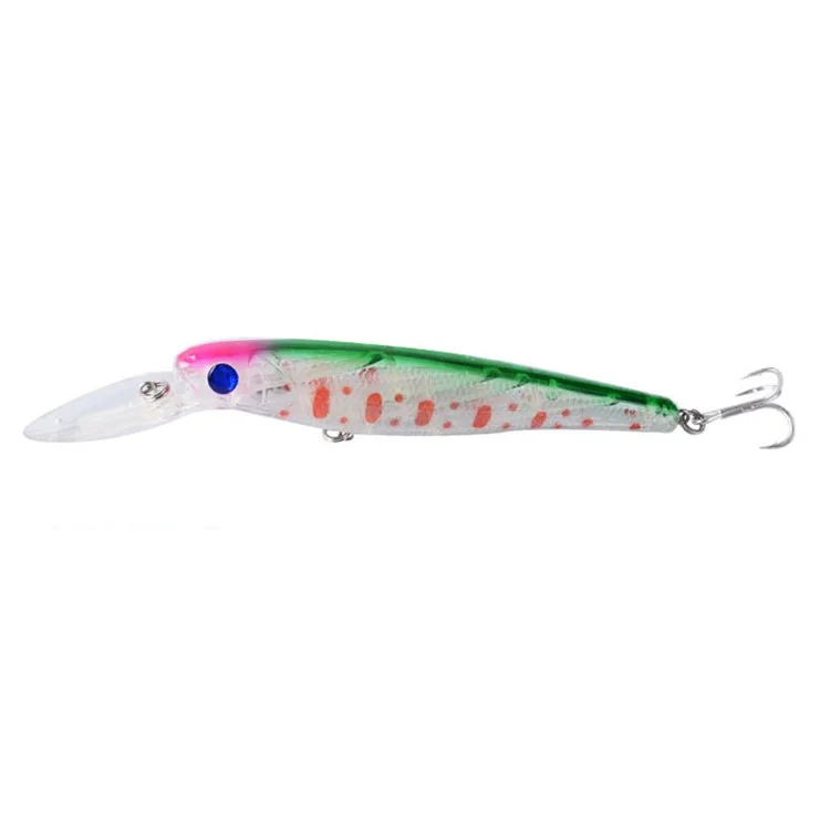 N02F 15cm 18.75g Long Tongue Plate Artificial Lure 3D Eyes Fishing Hard Bait with Treble Hooks - Style 8