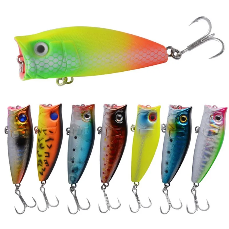 G28F 5.75cm 6.96g Realistic Popper Lure Hard Plastic Bait with Hook Fishing Tackle - Style 8