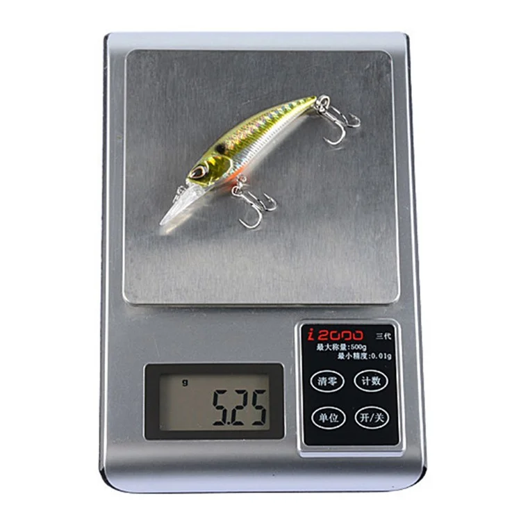 CH59 7.5cm 5.2g Realistic 3D Eyes Sinking Minnow Lure Plastic Fishing Bait with Tongue Plate - Style 4
