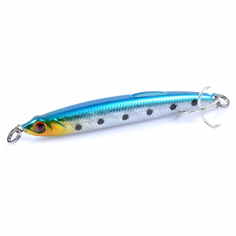 CH50 7.5cm 9.7g Pencil Lure Lifelike 3D Eyes Simulated Sinking Fishing Lure with Treble Hooks - Style 1