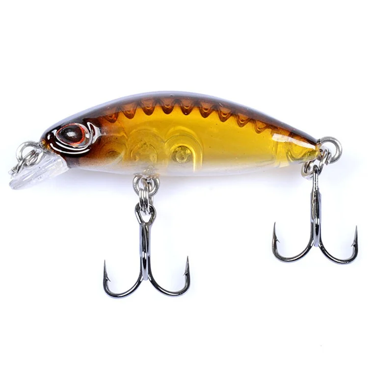 CH56 Minnow Artificial Señuelo 4.1cm 2.3g 3d Ojos Floting Fishing Señuel Con Ganchos de Agudos - Estilo 1
