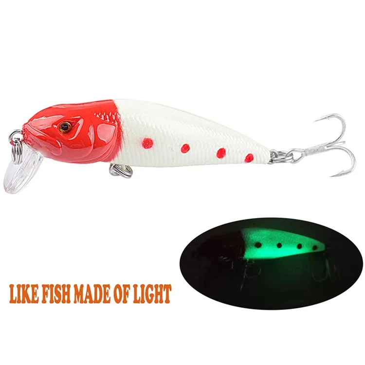 G31F 7.1cm 8g Hard Bait Plastic Fishing Lure Reflective Seduction 3D Eyes with Hook - Style 3
