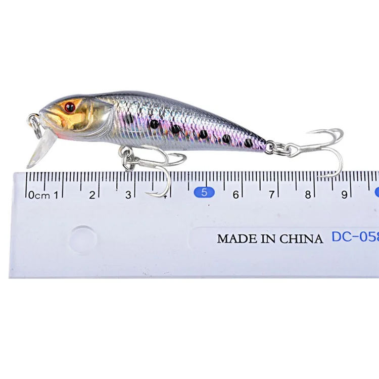 G31F 7.1cm 8g Hard Bait Plastic Fishing Lure Reflective Seduction 3D Eyes with Hook - Style 3