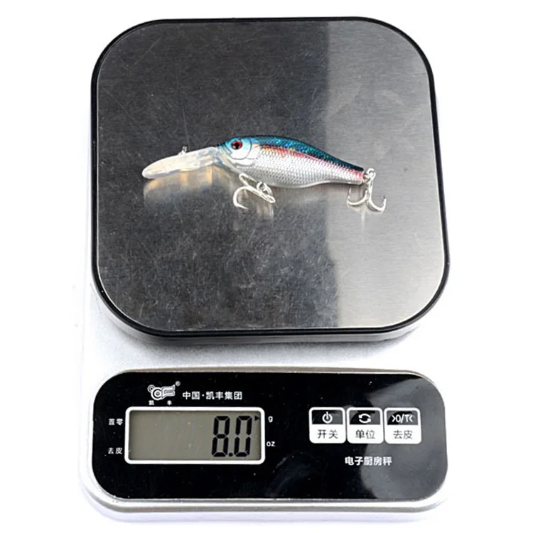 G18d 8.9cm 8g Placa de Lengua Larga Crankbait Artificial Lure Lure Cebo de Pesca de Plástico Con Gancho - Estilo 7