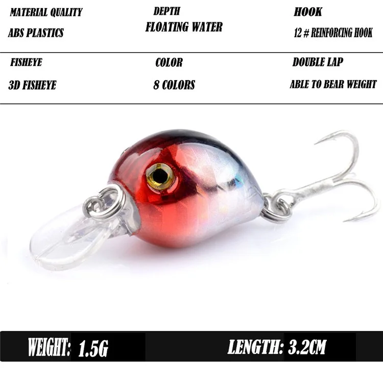 G56d 3.2cm 1.5g Casting de Larga Castre - Estilo 6
