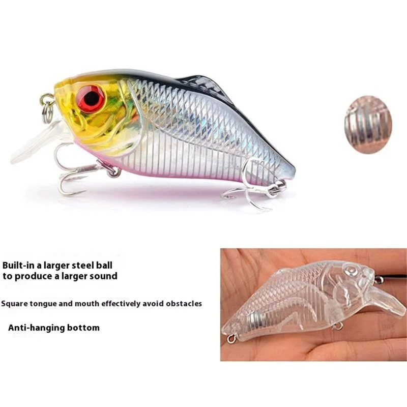 G59D 7,8 cm 16 g Kunstiggede fiskesnøre Svævende fiskebait med krog – Stil 2