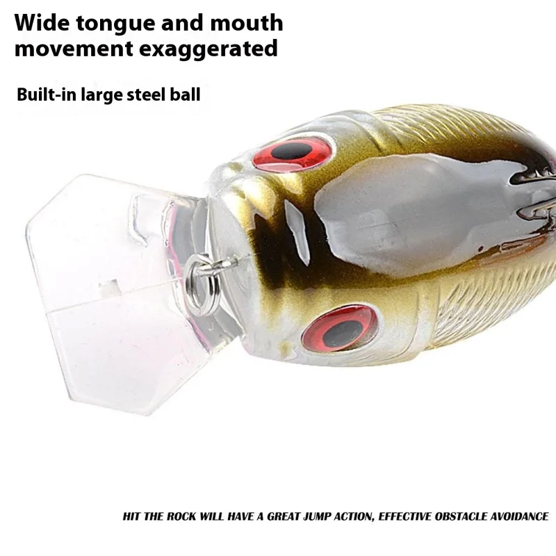 G59D 7,8 cm 16 g Kunstiggede fiskesnøre Svævende fiskebait med krog – Stil 2